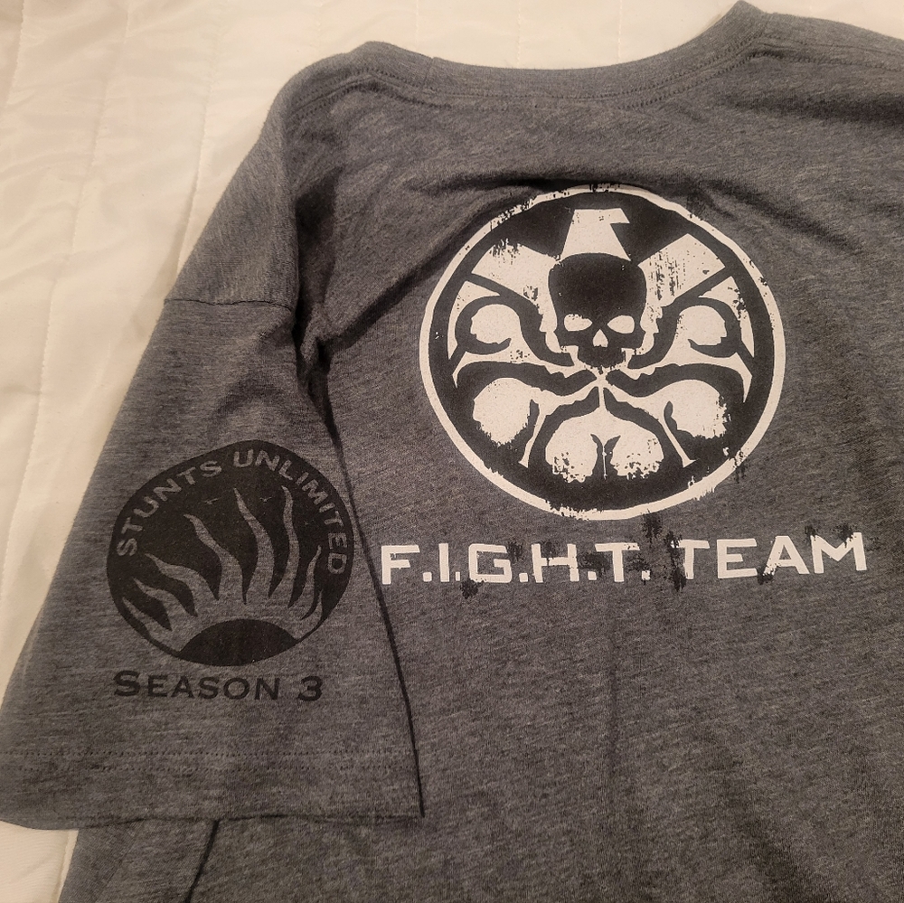 Marvel Agents of Shield Stunt Team Production Crew Men's L t-shirt